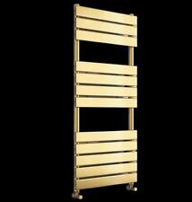Brushed Brass Towel Rail Bathroom Radiator 500mm x 1200mm Designer 