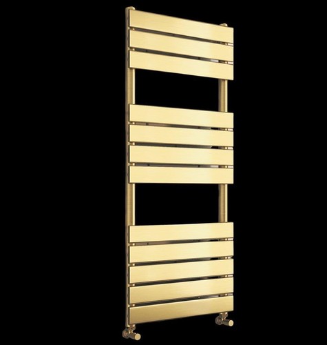 Brushed brass towel - towel, rail
