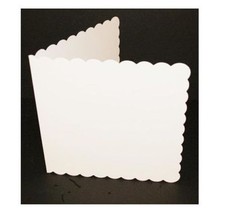 50 x 6" x 6" WHITE SCALLOPED