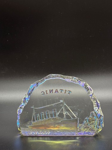 Titanic glass souvenir - titanic,