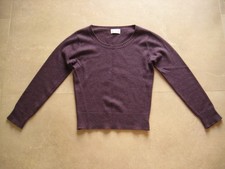 Brora Purple Scoop Neck 100% Cashmere Jumper Size 8 VGC
