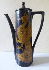 Vintage retro Portmeirion golden phoenix coffee pot