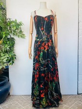 Vintage 70s Black Orange Green