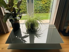 Hulsta CT110 Coffee Table with Glass Top Grey