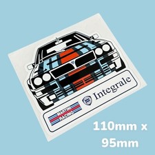 Martini Racing Integrale Lancia Vinyl  Sticker Classic Car Rally Racing Race Oil