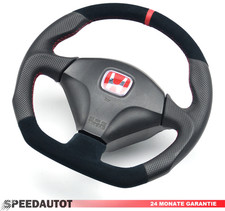 Exchange Flat Steering Wheel For Honda Civic VII, Type R Red