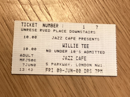 Willie tee concert ticket - concert,