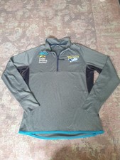 Leeds Rhinos Training Shirt Rugby League Isc 1/4 Zip Longsleeve Size Uk Large