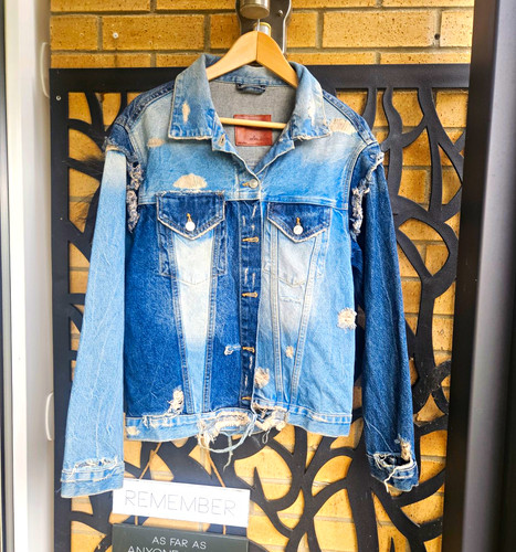 Zara woman blue distressed - woman,