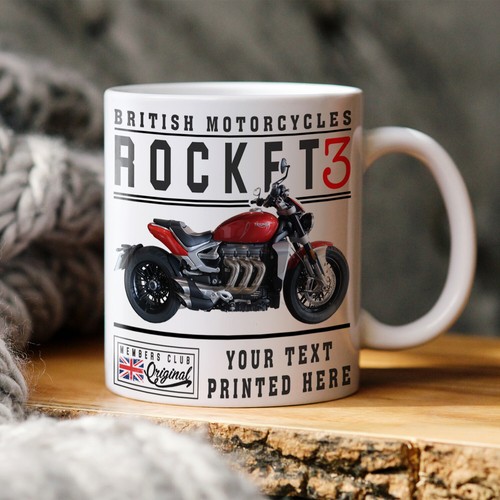 Personalised motorbike mug - personalised,
