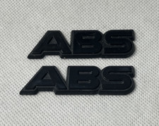 ABS - CAR BADGES / EMBLEMS 60 X 19 MM - WILL REQUIRE NEW ADHESIVE TO REAR