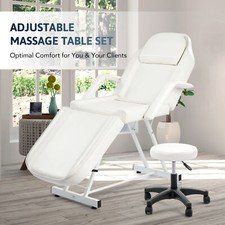Massage Couch Bed Beauty Salon Chair SPA Therapy Table/Stool Adjustable Recliner
