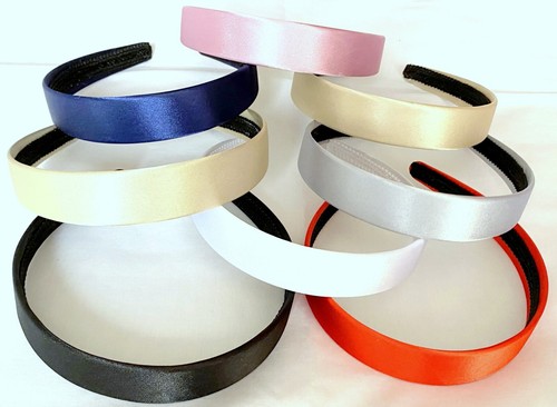 Headband satin solid colours - satin,