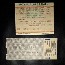Phil Collins Ticket Stubs X2