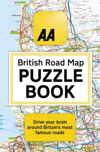 British road map puzzle - map,