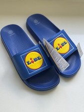 LIDL Sliders Flip Flops UK 5 unisex festival stealth wealth summer vibes Gucci