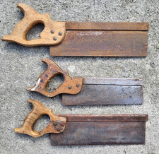 Three Vintage Hand Saws - Slack Sellars + Co - Made In Sheffield