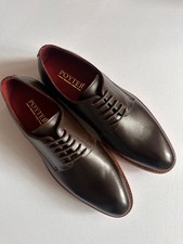 Poyter Luxury Handmade Leather Shoes Goodyear Welted-Brown Size 8 