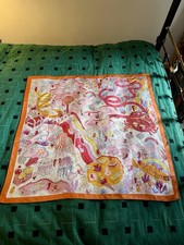 Hermes Silk Scarf 90x90 Orange