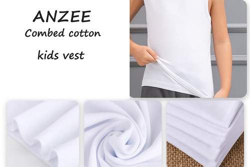 Boys white cotton - boys, sleeveless