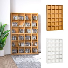 480CD/312DVD Media Storage Shelf Rack Unit Video Wood Bookcase Furniture