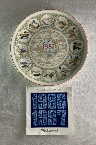 Wedgwood calendar 1987 plate - wedgwood,