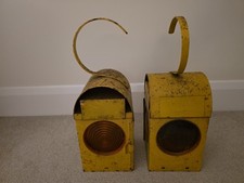 Road Work Lamps Vintage Pair  "Supreme"