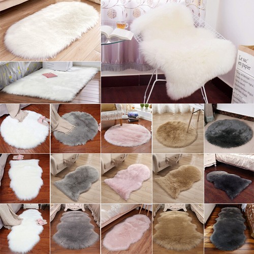 Soft fluffy sheepskin chair - fluffy,