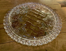 Vintage Heavy Glass Cake