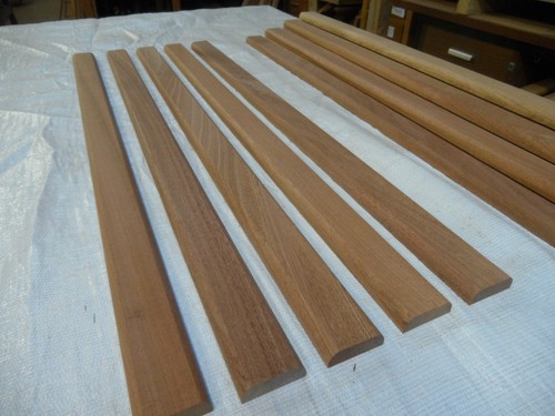 Hardwood garden bench slats - hardwood,