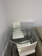 Glass IKEA Table and 4 Chairs