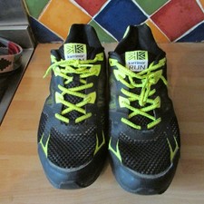Karrimor  Tempo 3  run men`s black and green trainers size 10 vgc