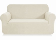 SAMSTEX Stylish SofaCover Stretch 1 Piece Sofa 2 Seater Thick Soft Loveseat Sofa