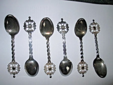 Set 6 Norway Souvenir Spoons