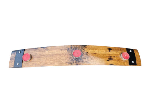 Whiskey barrel stave - barrel, tealight