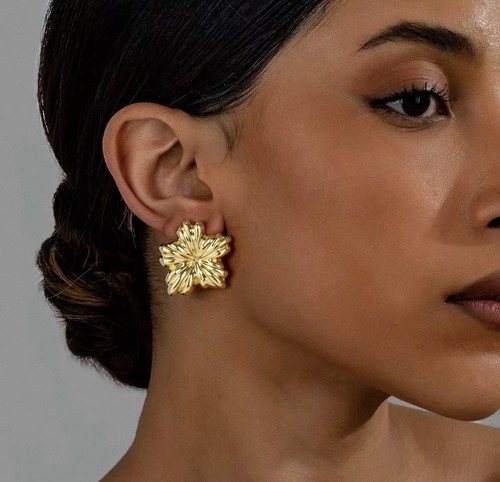 18ct gold plated textured - 18ct, gold-plated