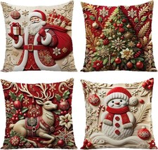 4 Pack 45cm Christmas Santa