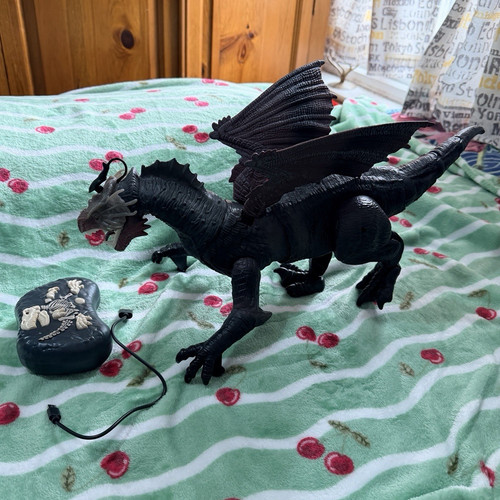 Gray remote control dragon toy - gray,