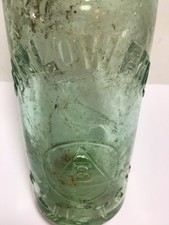 Nice BIRD Pictorial Old CLIFTON 10oz Codd Marble Bottle REINFORCED LIP