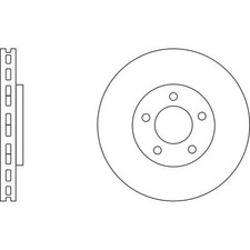 2x Brake Discs Vented For