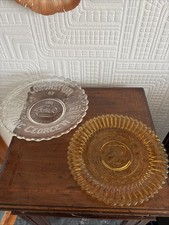 PRESSED GLASS Pair of 1937