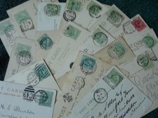 Lot of 18 Edwardian Postcards all with nice postal Cancellations   (330)
