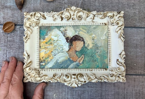 Original art impasto oil - art,