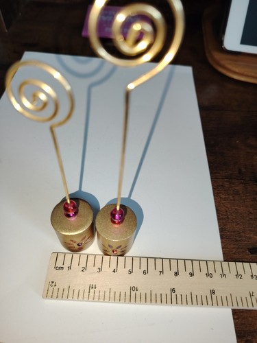 Vintage place card holders set - card,