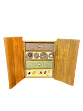 R & Y AUGOUSTI MODERN SHAGREEN ￼JEWELRY CABINET