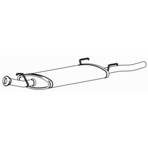 Quality rear exhaust silencer - quality,
