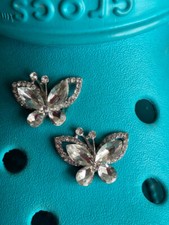 2 Diamond Gem Butterfly Shoe
