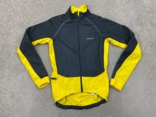 Polaris Thermalite Cycling Jacket full zip size Small yellow Black Pit-pit 17"