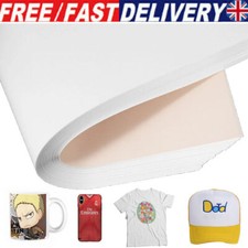 50PCS Heat Transfer Paper for Light Fabric Cloth T-Shirt Paper Printer Crafts UK
