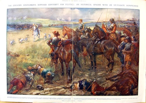 Antique old print 1910 colour - old,